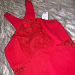 BCBGeneration Lace Insert Mini Dress